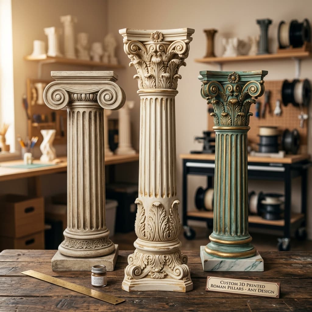 Decorative Roman pillars